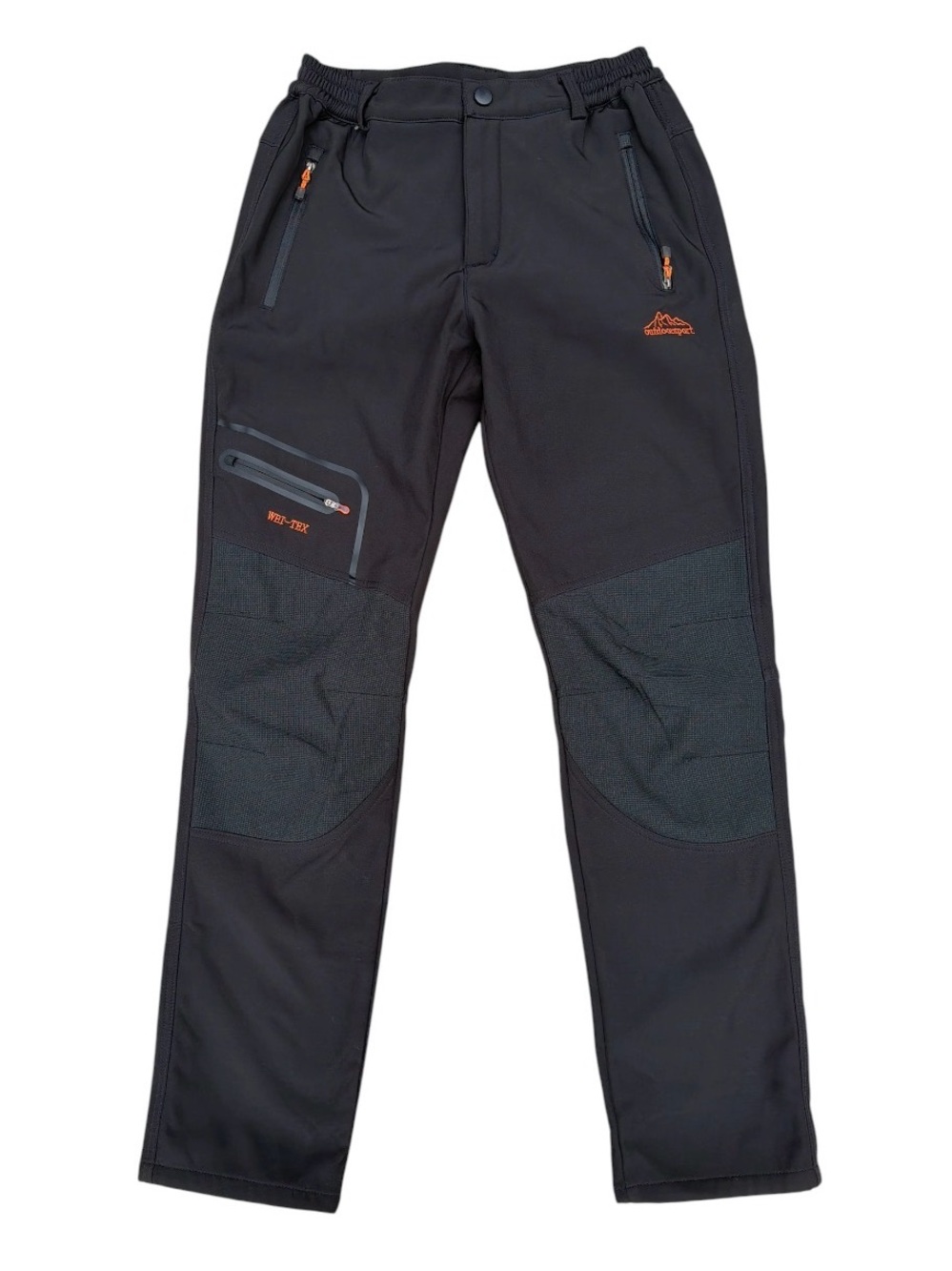 Men's Black Outdoor Softshell Pants - WEI TEX